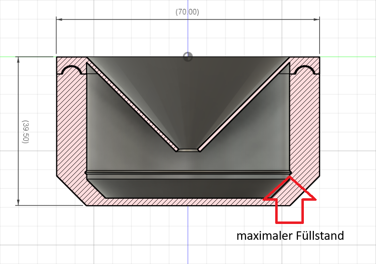 Fruchtfliegenfalle mit Magnetdeckel